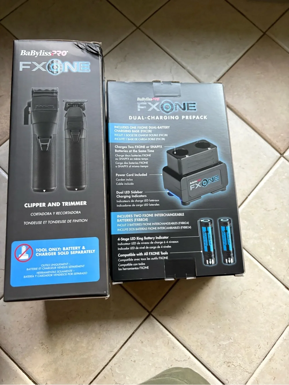 BaByliss PRO FXONE Cordless Clipper/trimmer Matte Black Battery Powered Dual